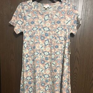LuLaRoe Carly dress XXS NWT hi low hem
